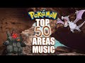 Pokmon top 50 areas themes gen 18