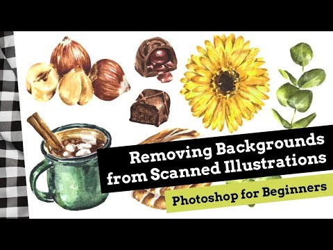 How to Remove the Background from Scanned Art - Photoshop Tutorial for Beginners How to Remove the Background from Scanned Art - Photoshop Tutorial for Beginners