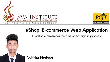 Web ProjectTask4 |Develop a remember me add-on for sign in process| Java Institute | Avishak methmal