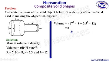 Composite Solid Shape Part 3 (Two cylinders of different sizes)