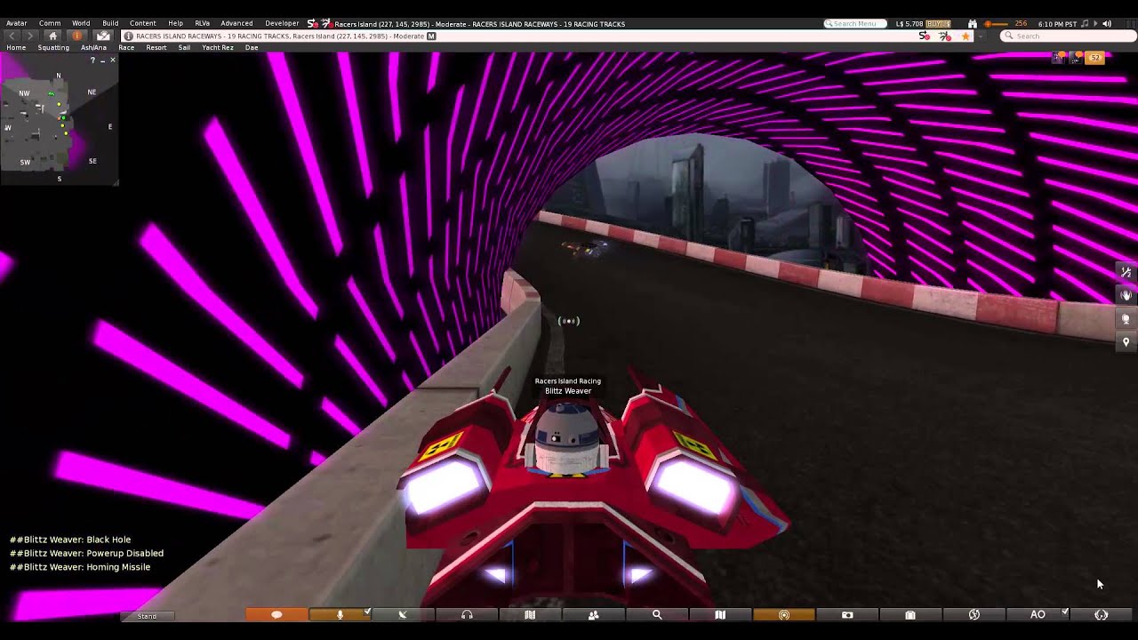 Racers Island 1/28/16 XLERACER Hovercar race in Second Life