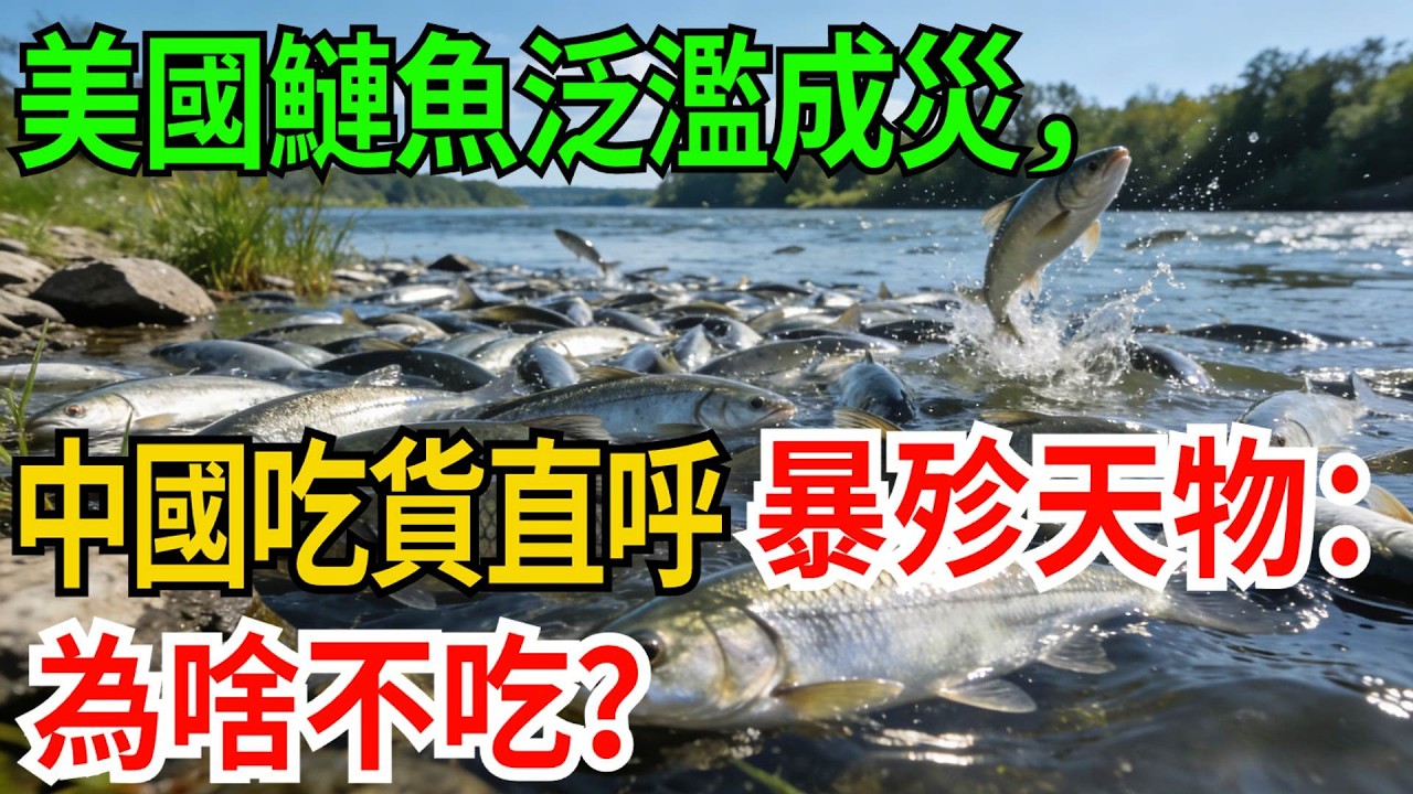 美國鰱魚泛濫成災，折磨當地人50年！中國吃貨直呼暴殄天物：為啥不吃？【觀勢經緯】#科普#世界之最 #出類拔萃 #top10#亞洲鯉魚入侵 #生態教訓 #中美飲食文化差異 #外來物種 #密西西比河