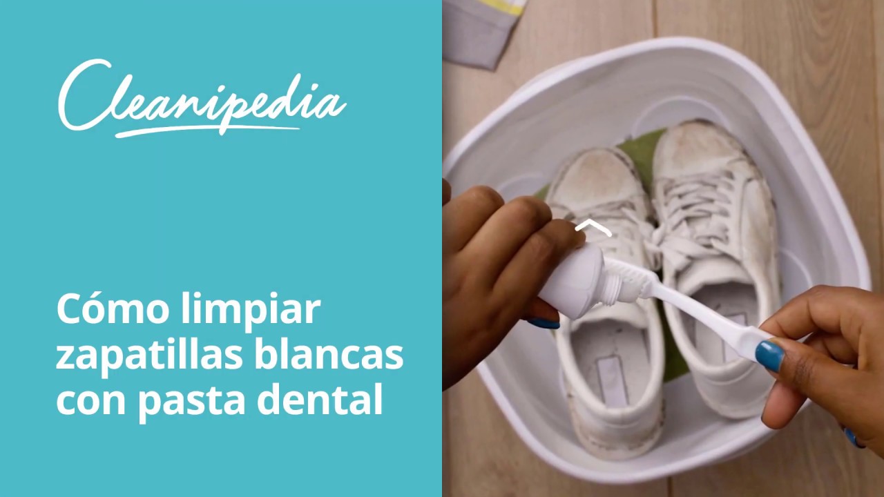 Cómo limpiar zapatillas con pasta dental | Cleanipedia - YouTube