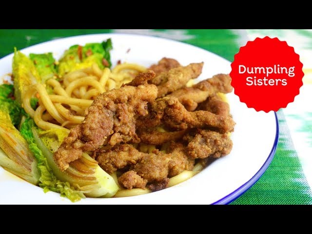 13-Spiced Crispy Chicken with Juicy Udon and Baby Gem #spon | DUMPLING SISTERS | Dumpling Sisters
