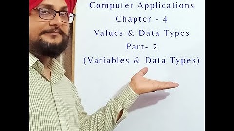 Chapter - 4 | Values & Data Types | Part - 2 | Variable | Data Type