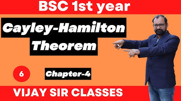 Cayley-HamiltonTheorem For Bsc 1st year Maths \ L-6