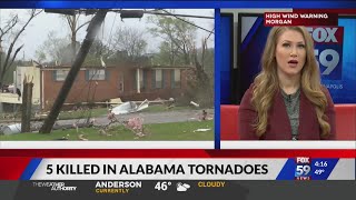 At least 5 killed in Alabama tornados
