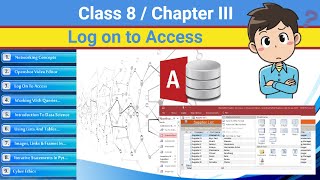 Class 8 Chapter 3 -  Log on to Access | CBSE based Log on to Access | NCERT