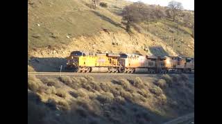 Union Pacific intermodal Z-train at Cable, CA