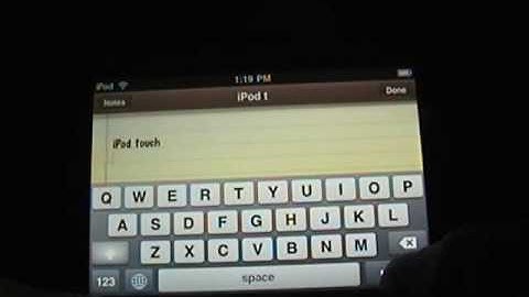 Ipod Touch 3.0 Firmware Features