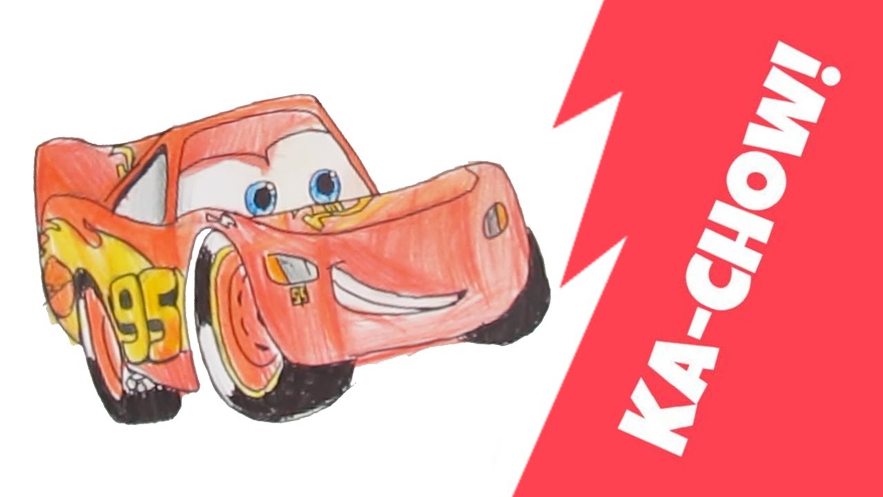 How to Draw Lightning McQueen from Cars 3 | #AHADventures - YouTube