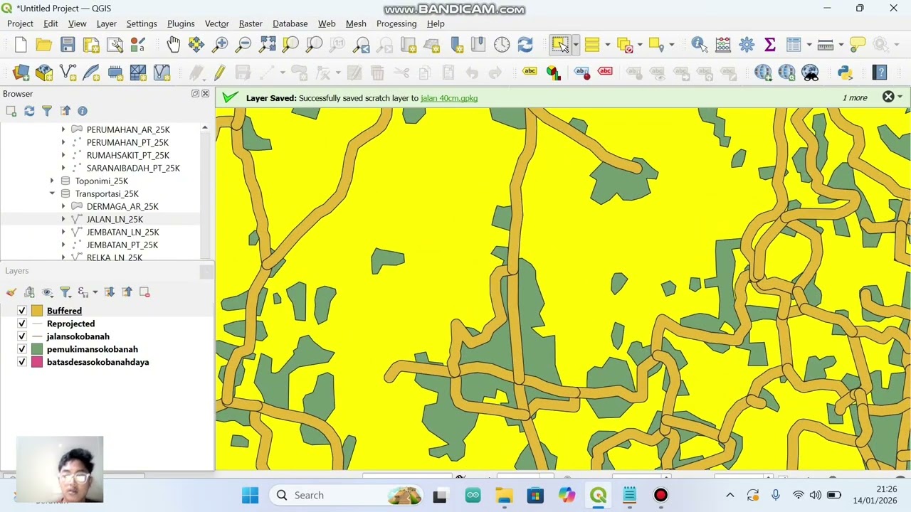 Pemetaan wilayah desa mata kuliah Sistem Informasi Geografis (SIG)
