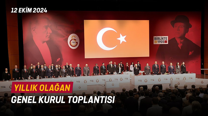 🔴 Galatasaray Spor Kulübü Yıllık Olağan Genel Kurul Toplantısı