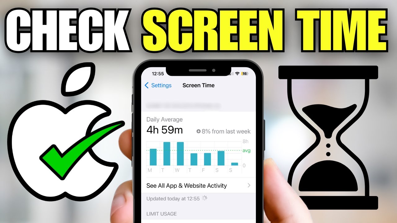How To Check How Many Hours You Use Your iPhone - YouTube