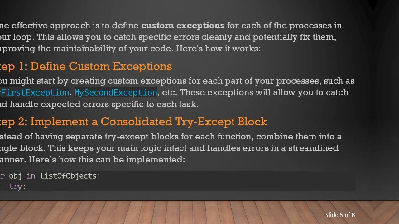 Improve Your For Loop's Error Handling in Python Programs - YouTube image.
