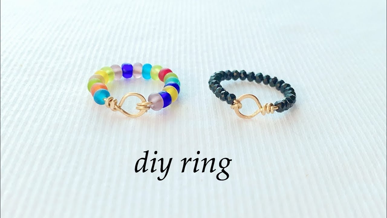 Finger Rings Diy Diy Ring/How to make finger ring/wire wrapped ring/simple stackable ...