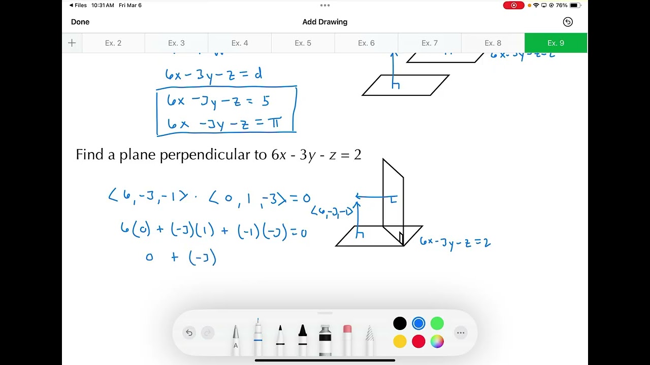 HPC 9.1 - Vectors and Planes #3 