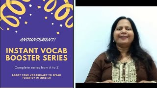 Instant Vocab Booster | 'A' | Spoken English in Marathi | Verbs in Marathi