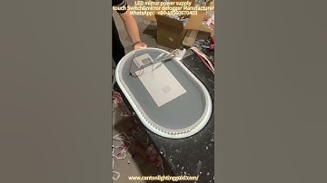 How to diy vanity mirror with lights, led mirror touch sensor switch with 96W driver.#led #bathroom