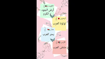 كتبت ألقاب جميع الدول العربية بتمنى يعجبكن الفيديو 