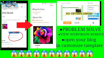 View web version problem solve in blogger theme,revert to classic theme not showing in blogger