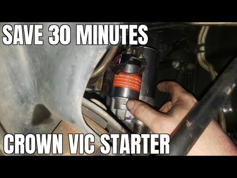 How to Replace Starter Crown Victoria Grand Marquis Super Easy