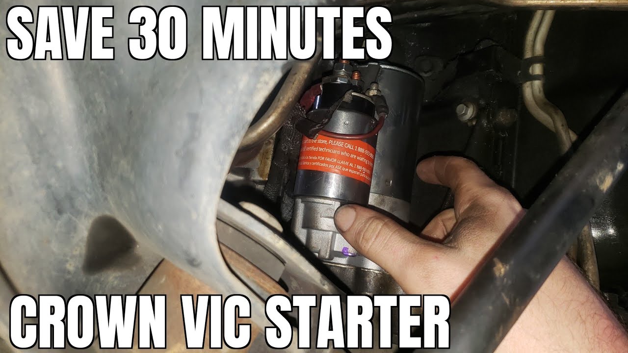 How to Replace Starter Crown Victoria Grand Marquis Super Easy YouTube