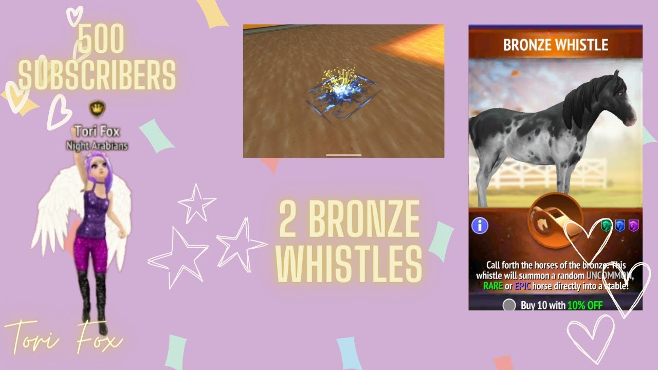 Opening 2 Bronze Whistles for 500 subs! Horse Riding Tales YouTube