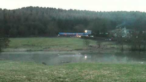 Class 185 passes through Kirkham with a service to Liverpool Lime Street