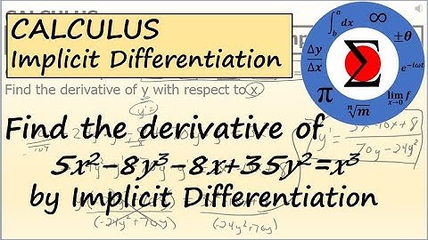 Calculus - Implicit Differentiation: A Basic Example #4