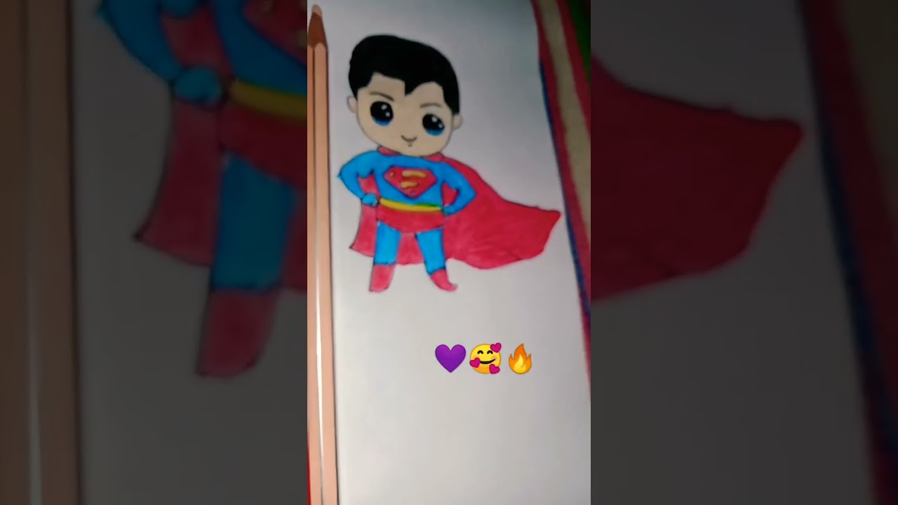 CUTE Superman ❤️ drawing ☺️ 