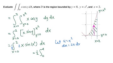 Calc III: Double integral over general region example 2/4