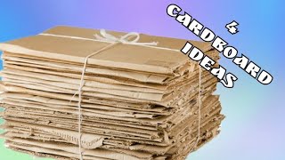 4 простых ИДЕИ из картона и обувных коробок//4 cardboard ideas