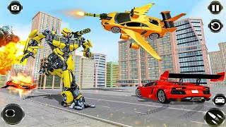 Flying Car Robot Transform: Super Robot Transformation - Android Gameplay screenshot 4