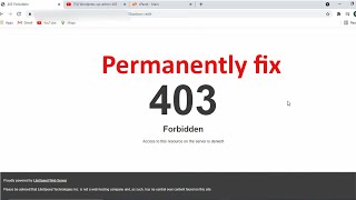 How to fix 403 FORBIDDEN ERROR on your WordPress Website Permanently