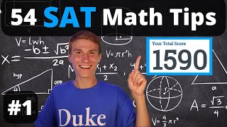 54 SAT Math Tips  1590 Scorer  DSAT 1