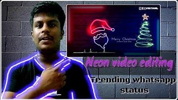 Neon video editing//New trending video editing//kinemaster tutorial//whatsapp status editing//vrk