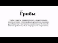 Грибы. 10 урок по подготовке к ВсОШ по биологии. 7-9 класс.