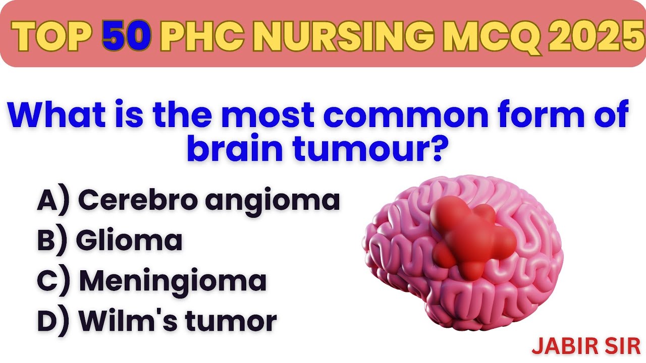 Essential MCQs for PHC Staff Nurse Exam 2025 | Most Expected Questions with Explanations:-  08