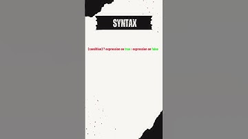 ➡️ The Conditional Operator (if....else statement ALTERNATIVE).  #javascript #programminglanguage