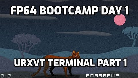 FP64bootcamp1 urxvt1: Tips on setting up Fossapup64