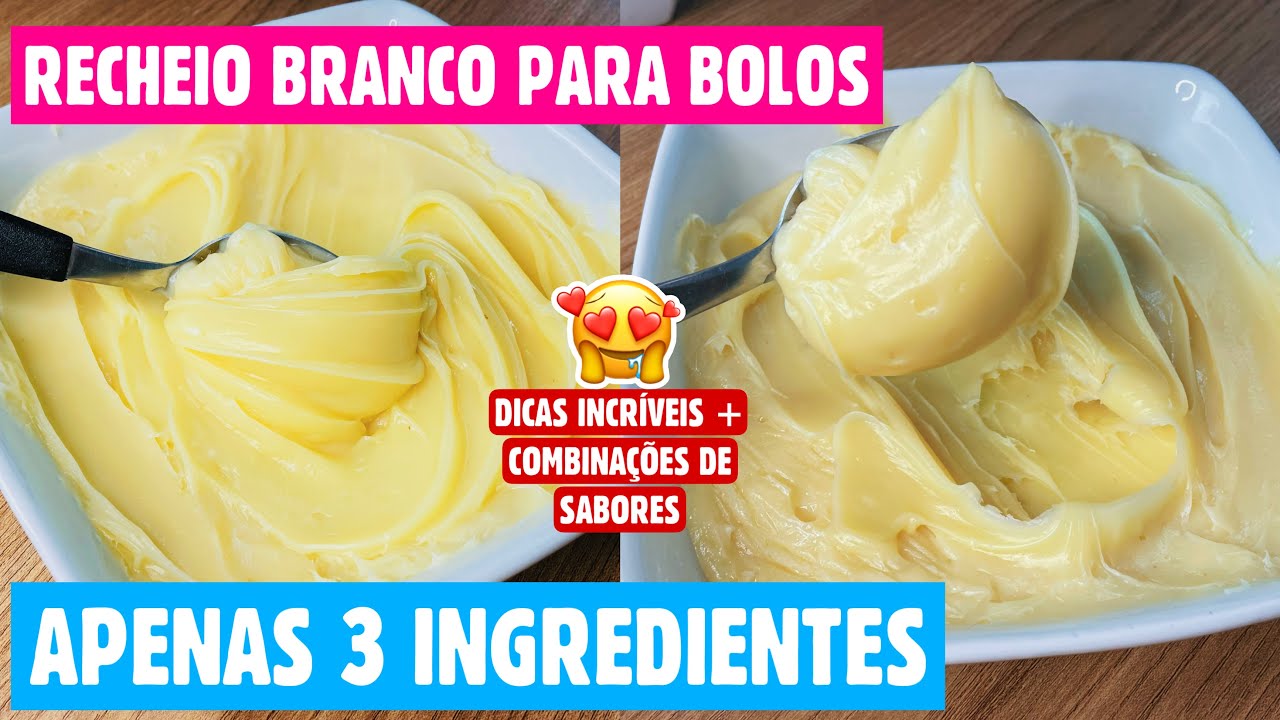 👆USE ESSE RECHEIO BRANCO COMO BASE PARA DIVERSOS RECHEIOS! [RECHEIO DE BRIGADEIRO BRANCO]