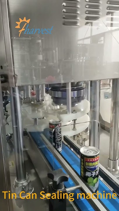 Машина за запечатване на консерви за кокосови ядки, сок от ананас ...