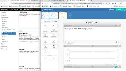 For Teachers - Creating Self Checking Multiple Choice Questions on Desmos Activity Builder