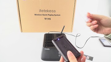 How to pair the pager ID of T115 Wireless paging system