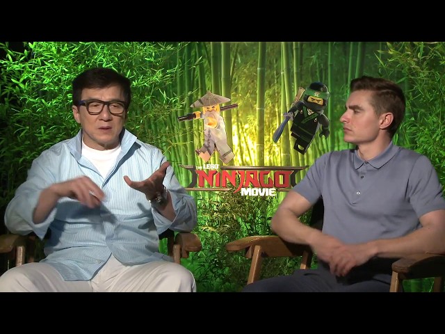 LEGO NINJAGO Movie Jackie Chan & Dave Franco Interview - YouTube