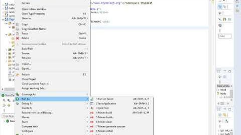 Spring Boot Index Page-Tomcat-Thymeleaf