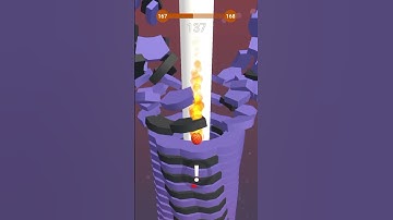 Most satisfying game, stack ball level 167 #shorts