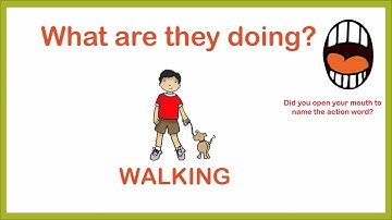 Speech Therapy Techniques: Naming Action Words Expressive Language Lesson