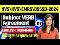 NVS\ DSSSB\KVS English Grammar CLASS-8 Subject Verb Agreement  NVS TGT PGT EXAM #nvs #emrs #dsssb